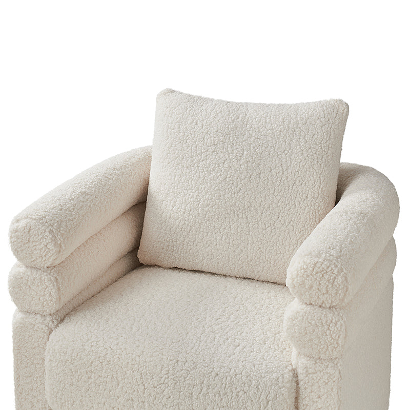 Benita 360-Degree Swivel Chair in Chenille Fabric