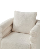 Benita 360-Degree Swivel Chair in Chenille Fabric with a Plush Pillow