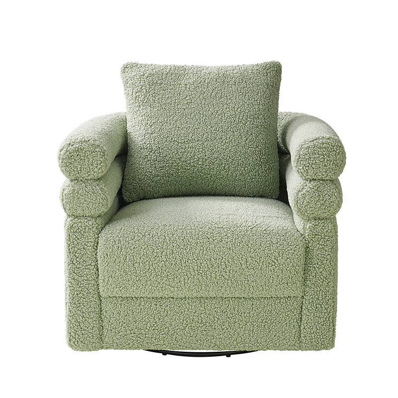 Benita 360-Degree Swivel Chair in Chenille Fabric