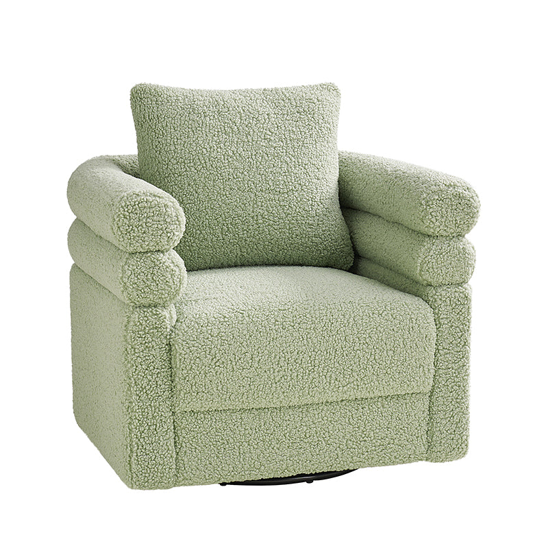 Benita 360-Degree Swivel Chair in Chenille Fabric