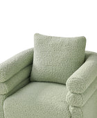 Benita 360-Degree Swivel Chair in Chenille Fabric with a Plush Pillow