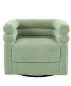 Benita 360-Degree Swivel Chair in Chenille Fabric with a Plush Pillow