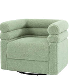 Benita 360-Degree Swivel Chair in Chenille Fabric with a Plush Pillow