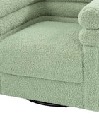 Benita 360-Degree Swivel Chair in Chenille Fabric with a Plush Pillow