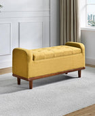 Clover Upholstered Flip Top Storage Bench - Hulala Home