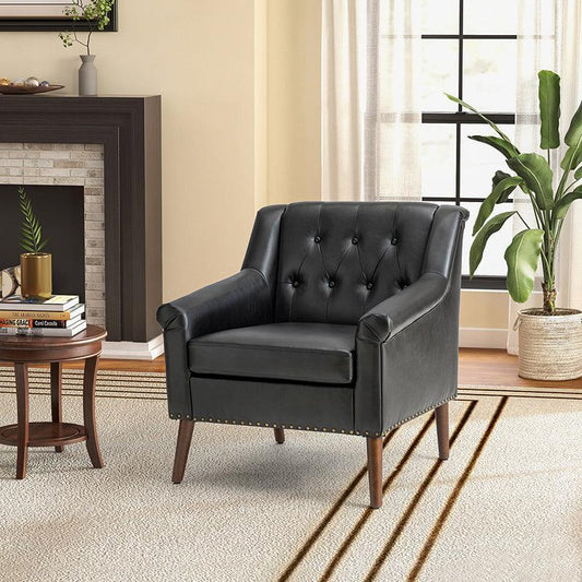 Reeves Vegan Leather Armchair - Hulala Home
