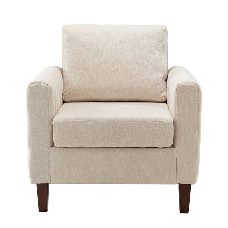 Solid Wood Luca Square Club Armchair Hulala Home