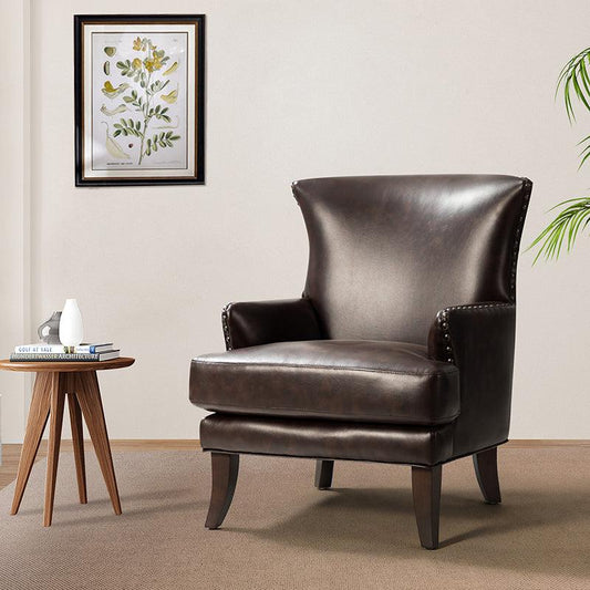 Brooklyn Vegan Leather Armchair - HULALA HOME