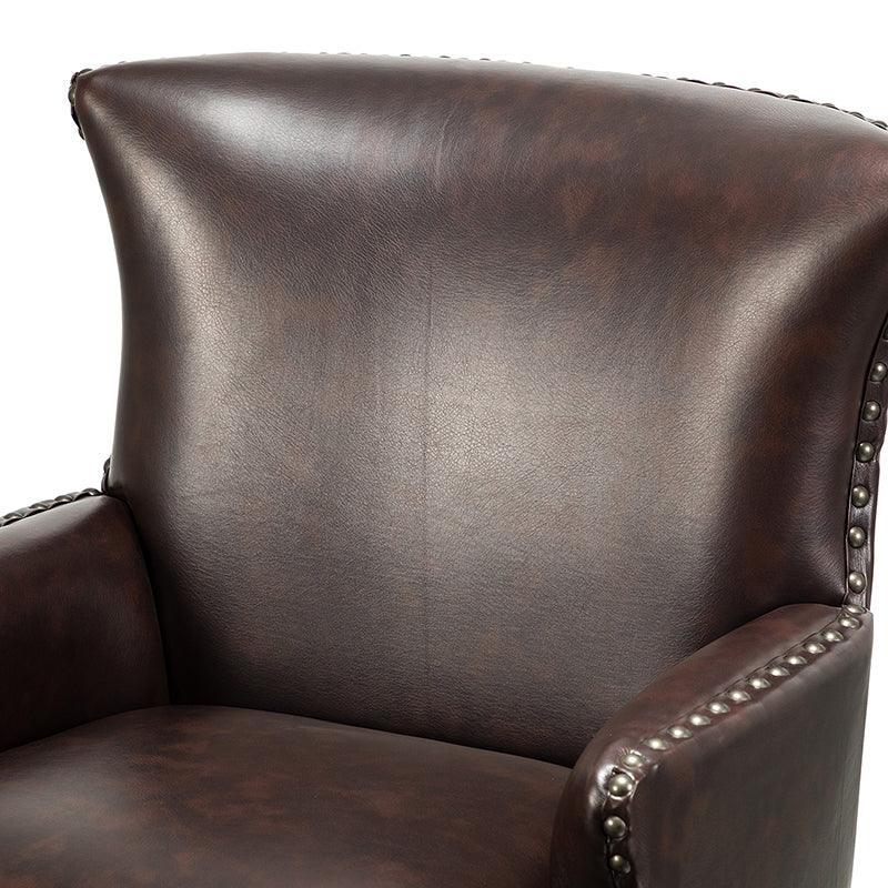 Brooklyn Vegan Leather Armchair - Hulala Home
