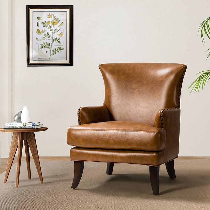 Brooklyn Vegan Leather Armchair Online in USA HULALA HOME
