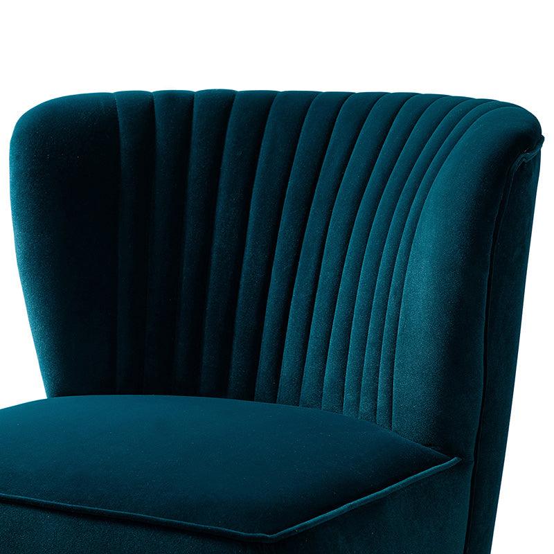 Ainhoa Velvet Tufted Back Accent Chair - Hulala Home