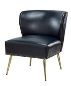 Angela Leather Side Chair - Hulala Home