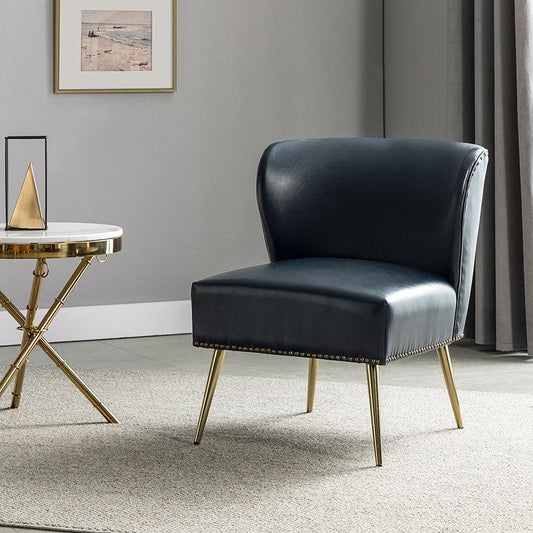 Angela Leather Side Chair - Hulala Home