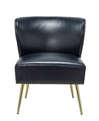 Angela Leather Side Chair - Hulala Home