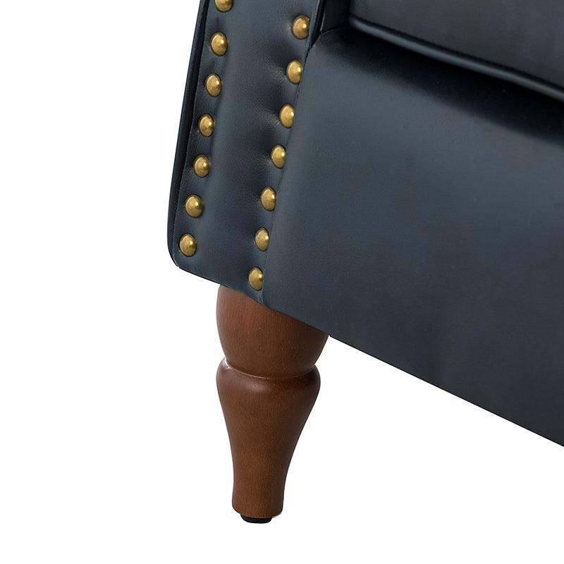 Deniz Vegan Leather Armchair - Hulala Home