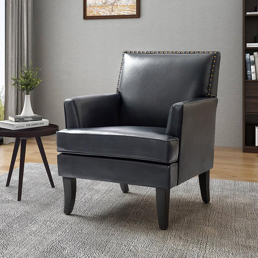 Fatima Vegan Leather Armchair - Hulala Home