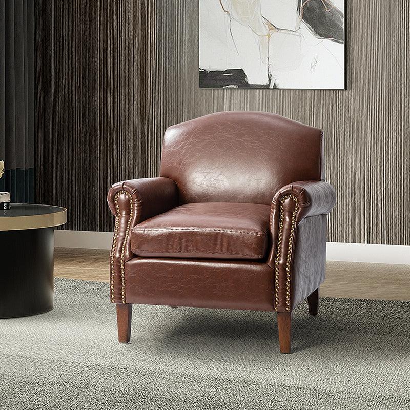 Shop Gianfranco Vegan Leather Armchair Hulala Home