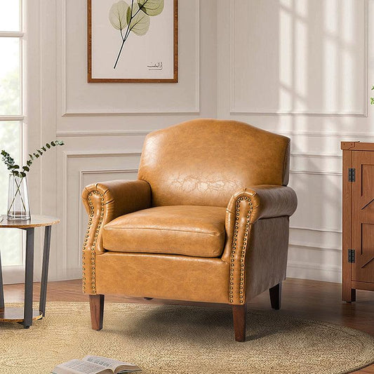 Gianfranco Vegan Leather Armchair - HULALA HOME