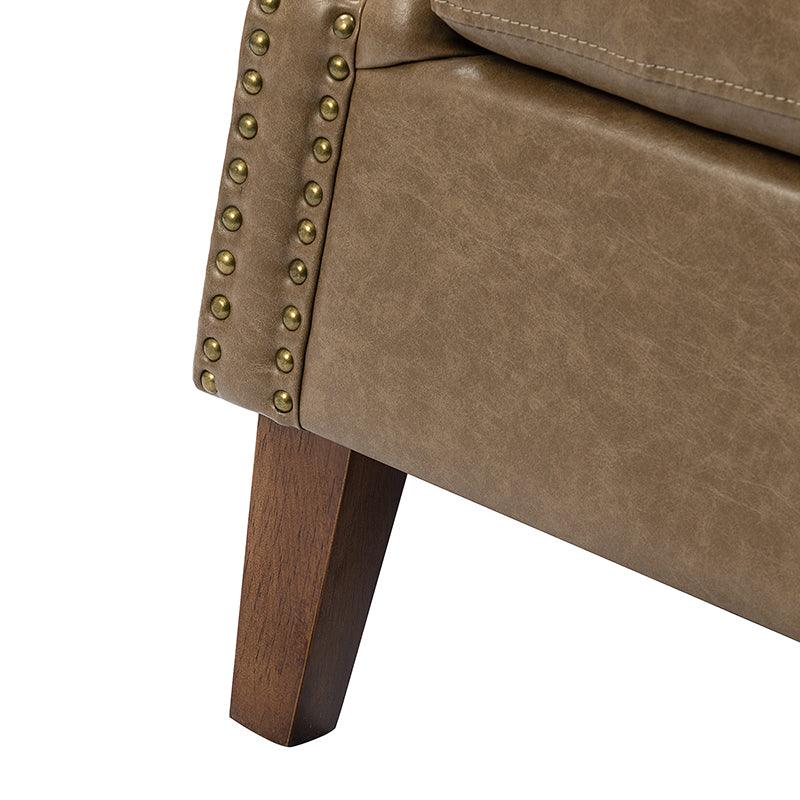 Gianfranco Vegan Leather Armchair - Hulala Home