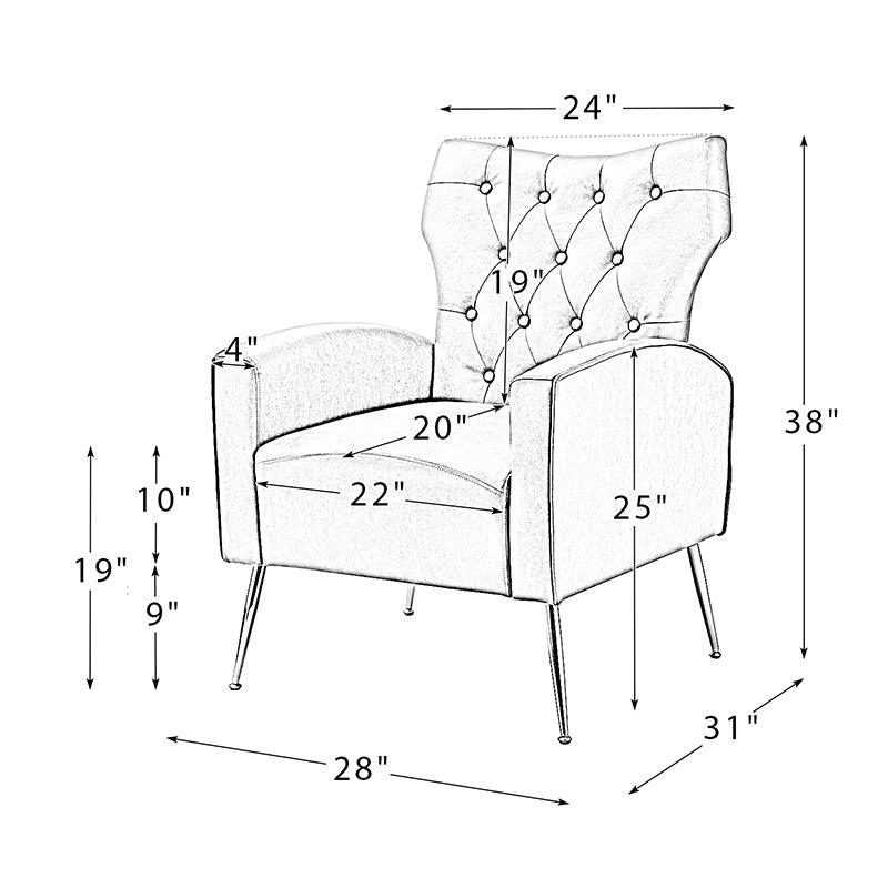 Aconteus Vegan Leather Armchair - Hulala Home