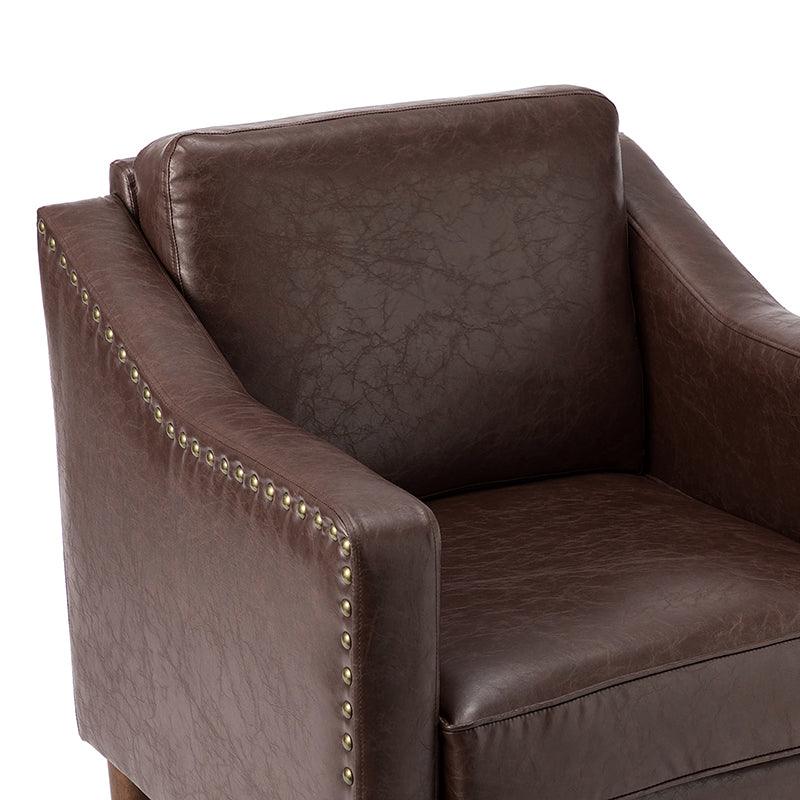Rafaella Vegan Leather Armchair - Hulala Home