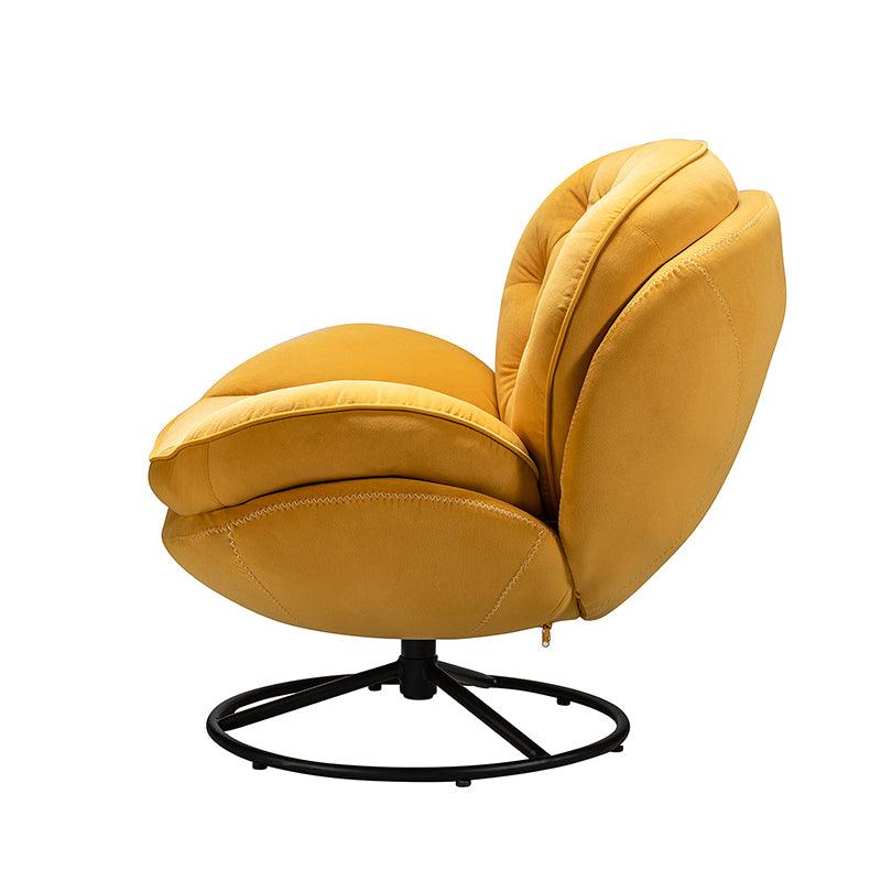 Lerate Modern Swivel Lounge Chair and Ottoman - Hulala Home