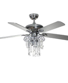 Danube 5-Blade 52" Remote Controlled LED Ceiling Fan - Hulala Home