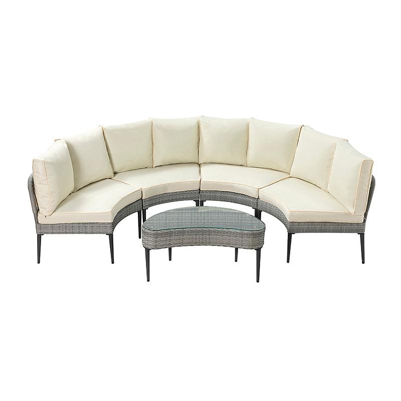 Tappeh 5-Piece Outdoor Seating Group with Cushions - Hulala Home