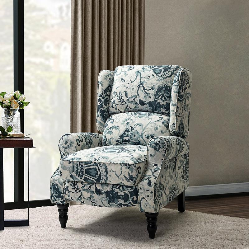 Erdeni Upholstered Manual Wingback Recliner Chair - Hulala Home