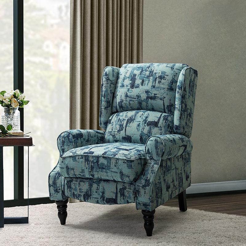 Wing back recliner online armchair