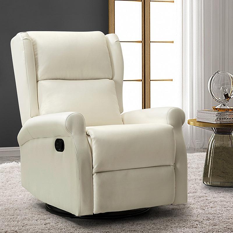 Shop Chanhu Vegan Leather Swivel Recliner Hulala Home