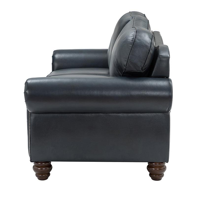 Genuine leather 2 online seater sofa