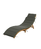 Vincenzo Acacia Wood Chaise Lounge Set with Cushions and Table - Hulala Home