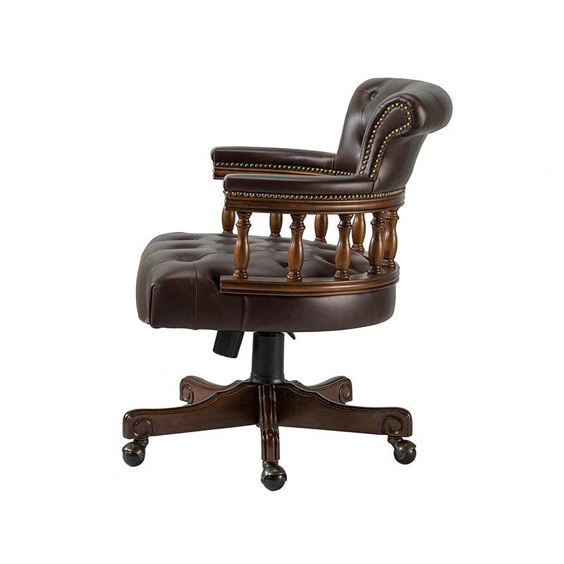 Leather office chair discount chesterfield