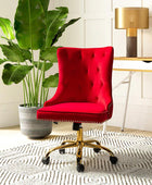 Adega Velvet Adjustable Office Chair - Hulala Home