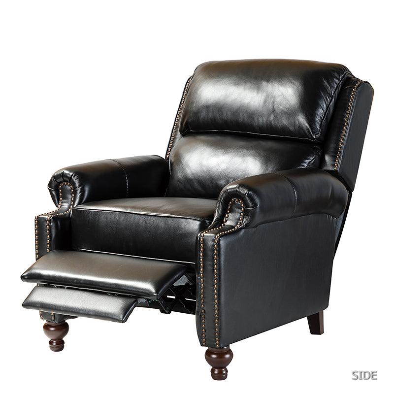 Himolla Palena ZeroStress Transitional Recliner Leather Chair and Foot  Stool Ottoman - 8504-32D - 02D.