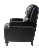 Mid-century Genuine leather recliner chair for living room - Hulala Home