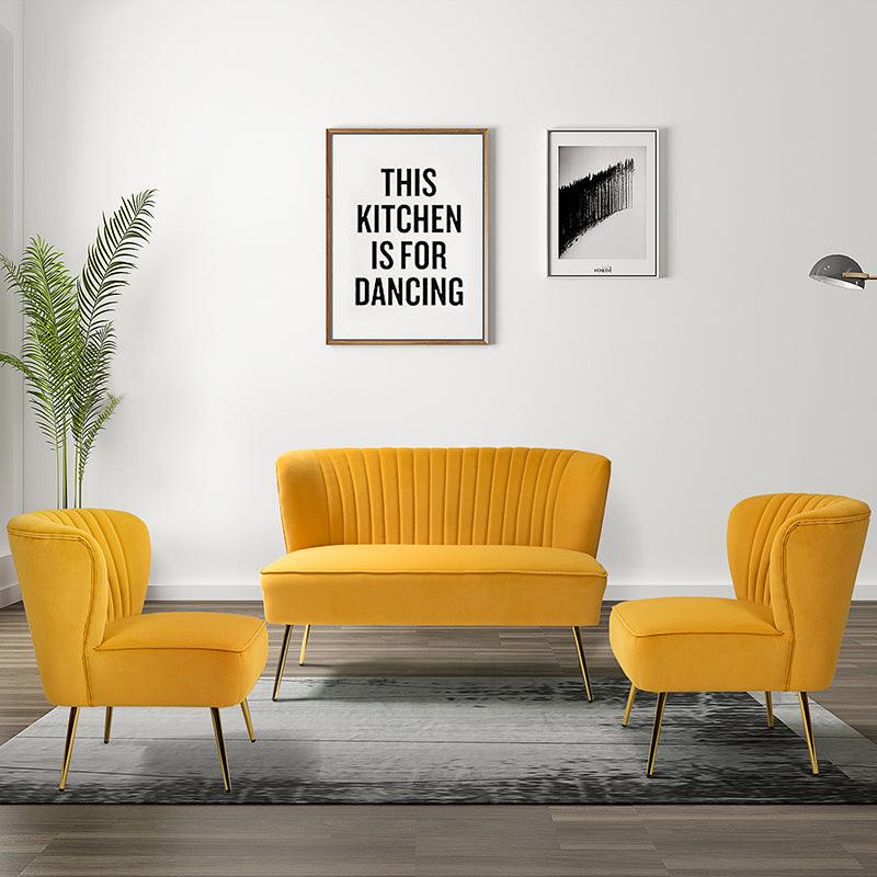 Bariana Velvet 3-Piece Living Room Set - Hulala Home