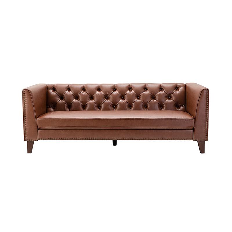 Clemence Vegan Leather Sofa (83&quot;) - Hulala Home
