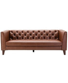 Clemence Vegan Leather Sofa (83") - Hulala Home