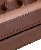 Clemence Vegan Leather Sofa (83") - Hulala Home