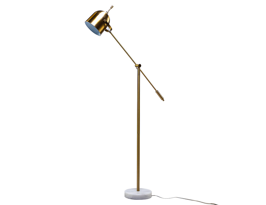 Easyshift™ 59" Gold Floor Lamp with Marble Base