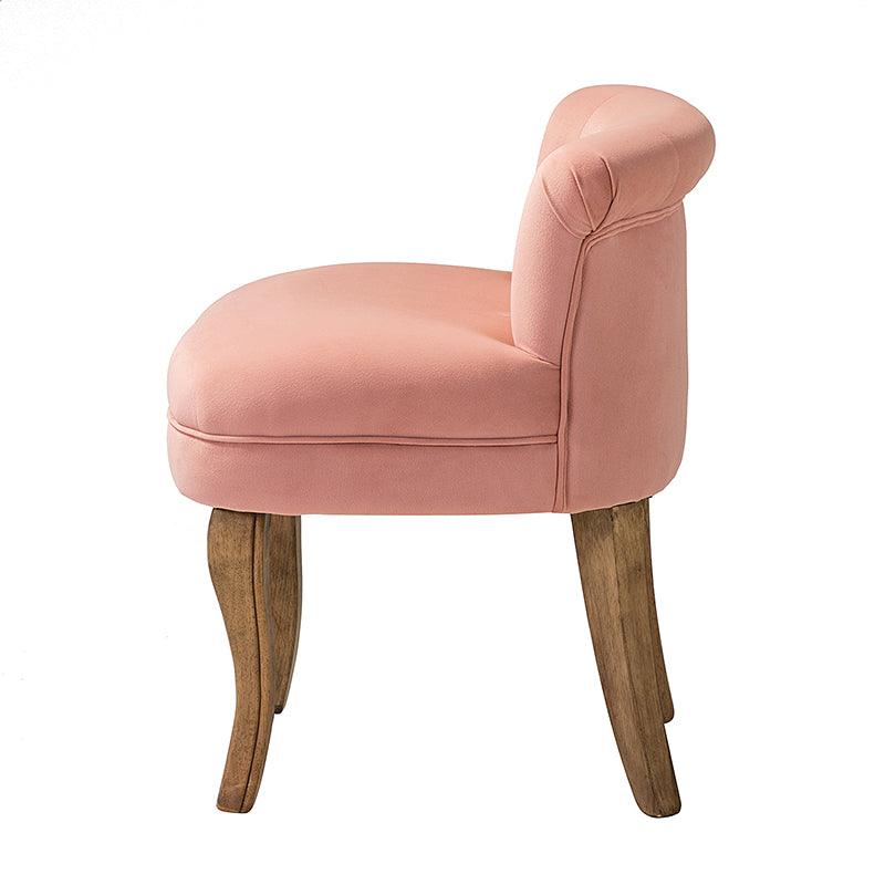 Blush pink outlet vanity stool